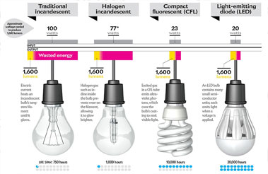 led light compare